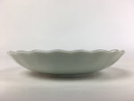 Japanese Porcelain Small Plate Vtg Pottery Bamboo Leaves White Kozara PP999