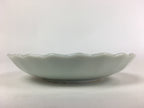 Japanese Porcelain Small Plate Vtg Pottery Bamboo Leaves White Kozara PY2