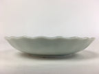 Japanese Porcelain Small Plate Vtg Pottery Bamboo Leaves White Kozara PY2