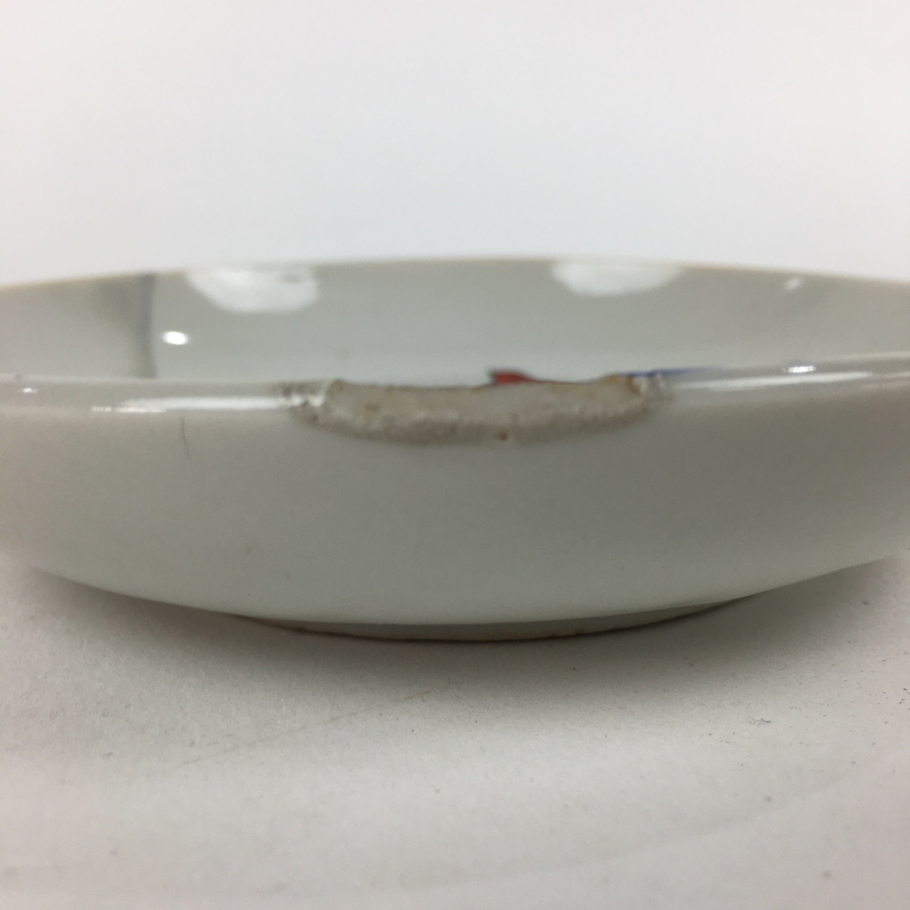 Japanese Porcelain Small Plate Vtg Pottery Countryside House Birds Kozara PP897
