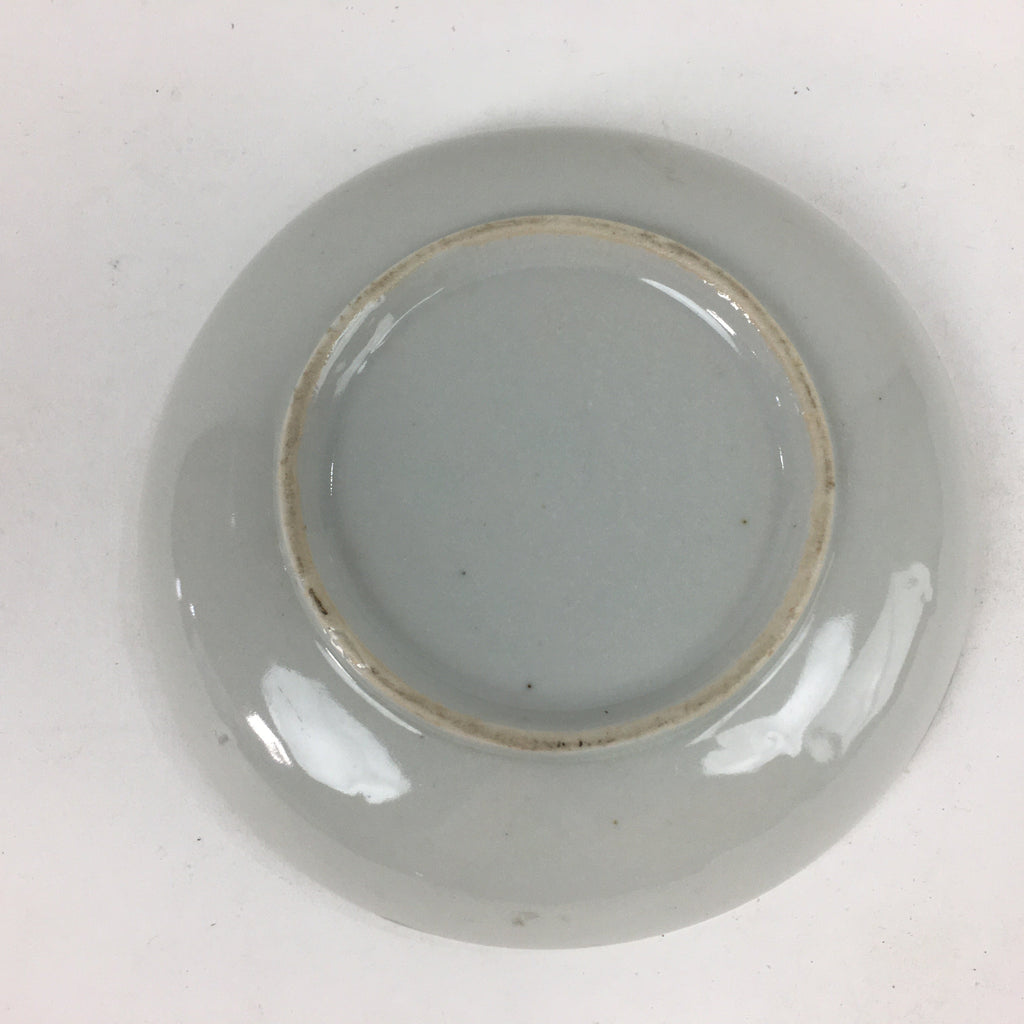 Japanese Porcelain Small Plate Vtg Pottery Countryside House Birds Kozara PP897