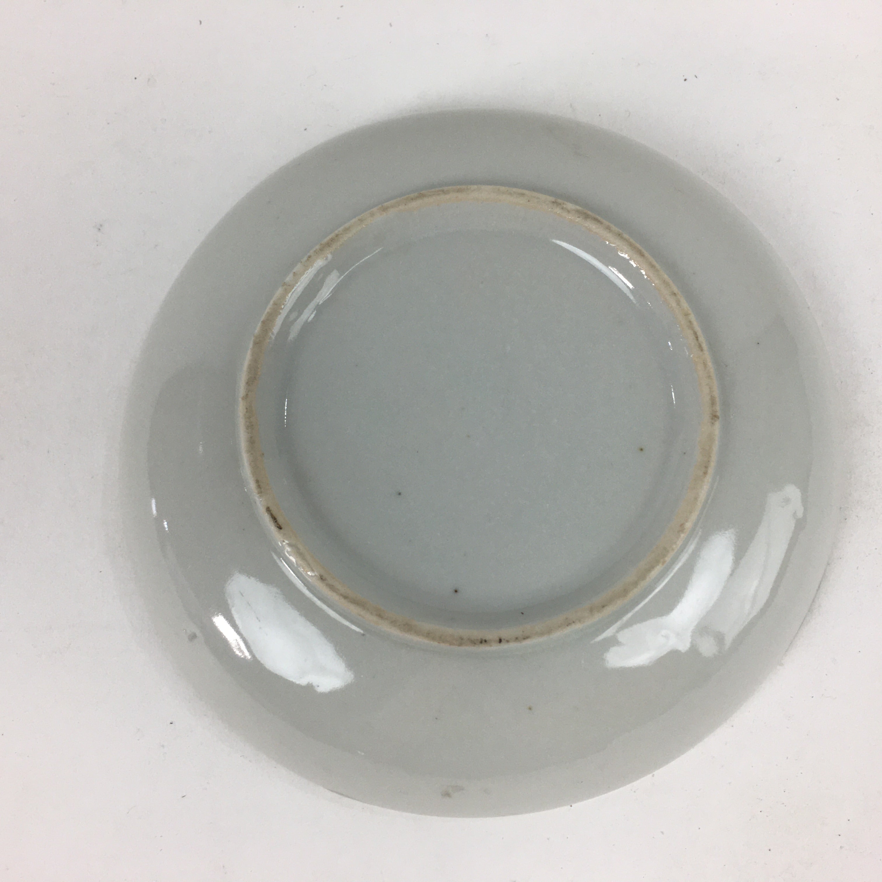 Japanese Porcelain Small Plate Vtg Pottery Countryside House Birds Kozara PP897