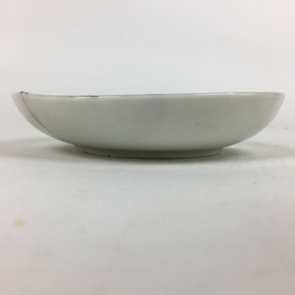 Japanese Porcelain Small Plate Vtg Pottery Countryside House Birds Kozara PP898