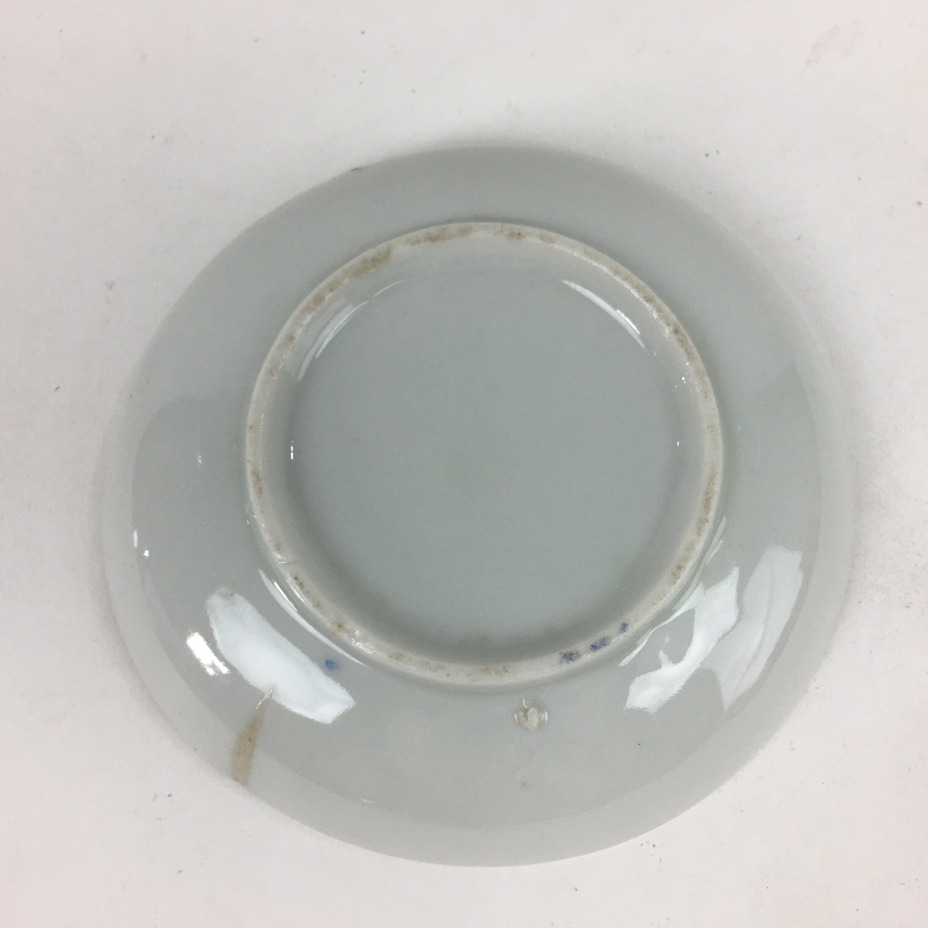 Japanese Porcelain Small Plate Vtg Pottery Countryside House Birds Kozara PP898