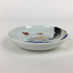 Japanese Porcelain Small Plate Vtg Pottery Countryside House Birds Kozara PP901