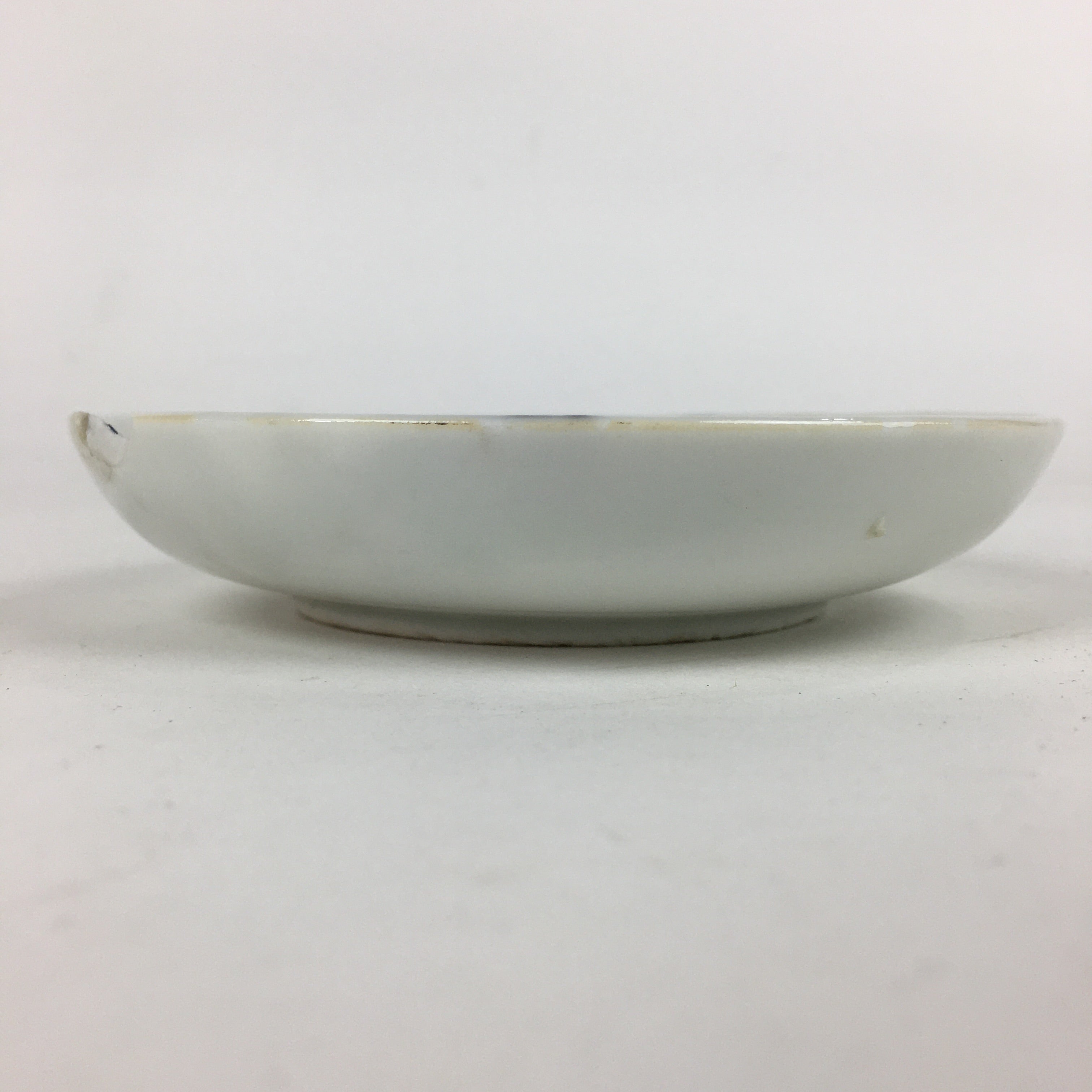 Japanese Porcelain Small Plate Vtg Pottery Countryside House Birds Kozara PP901