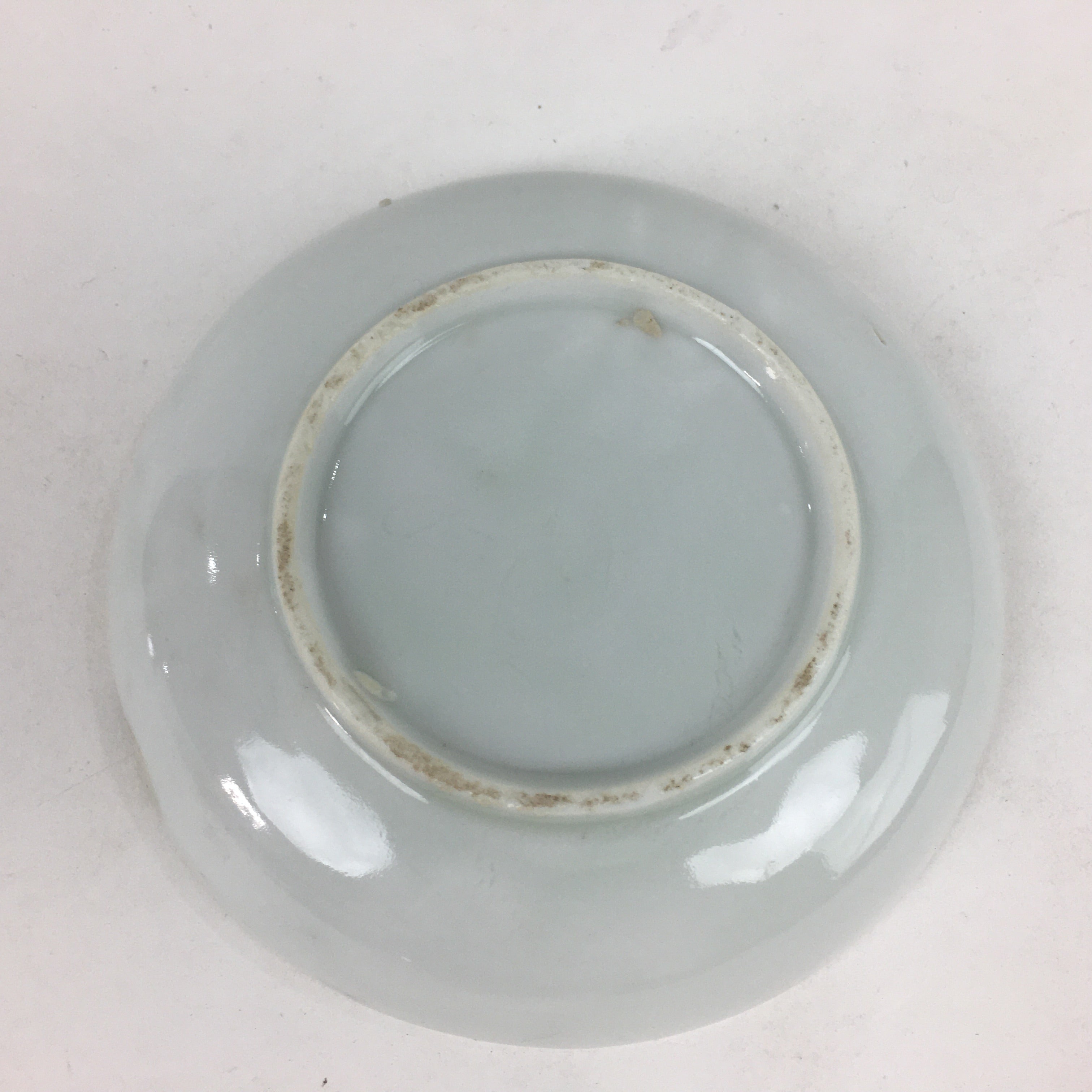 Japanese Porcelain Small Plate Vtg Pottery Countryside House Birds Kozara PP901