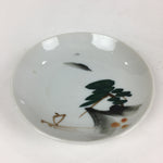 Japanese Porcelain Small Plate Vtg Pottery Mountain Tree Kozara PP981