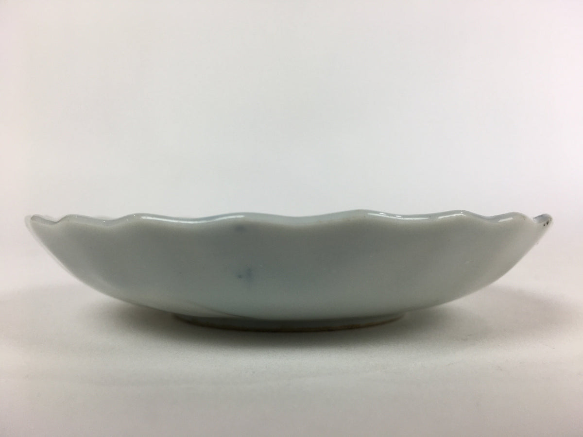 Japanese Porcelain Small Plate Vtg Pottery Pine Tree White Kozara PP987