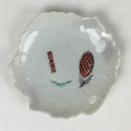 Japanese Porcelain Small Plate Vtg Pottery Pinecone White Kozara PY4