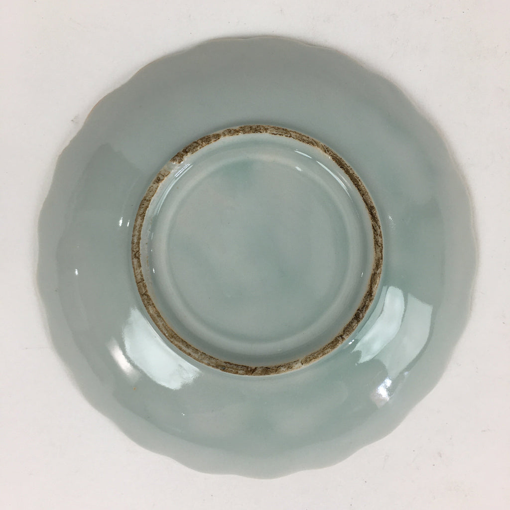 Japanese Porcelain Small Plate Vtg Pottery Pink Flower Kozara White PP983