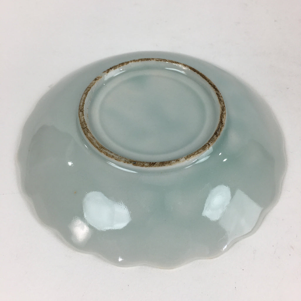Japanese Porcelain Small Plate Vtg Pottery Pink Flower Kozara White PP983
