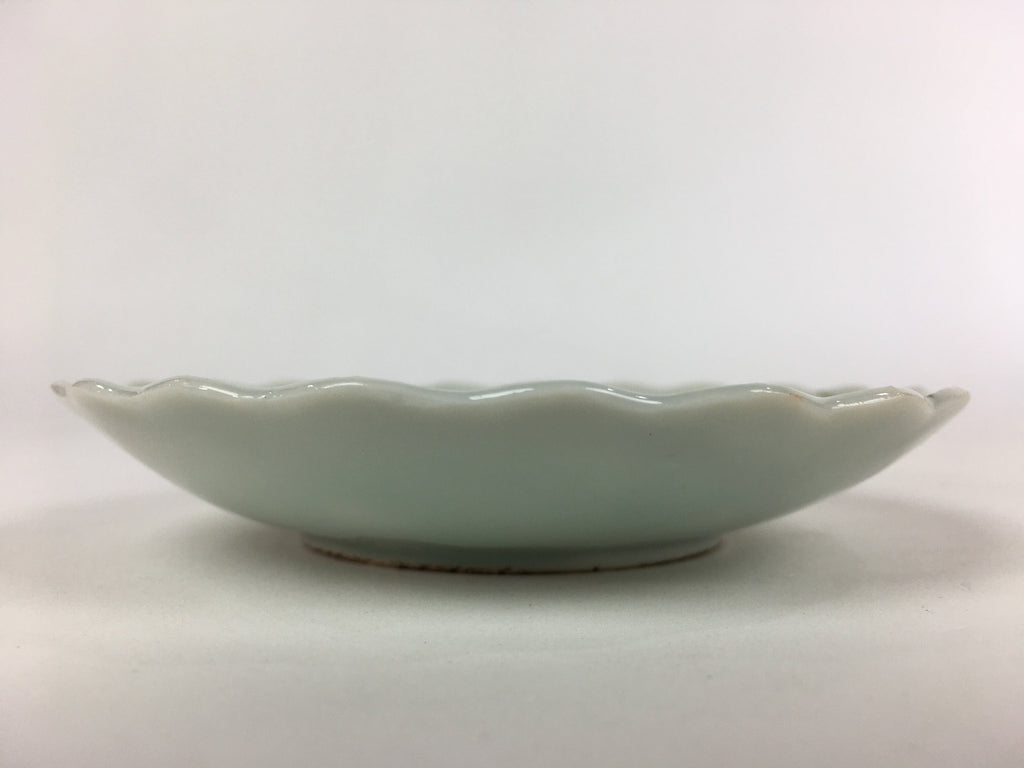 Japanese Porcelain Small Plate Vtg Pottery Pink Flower Kozara White PP983