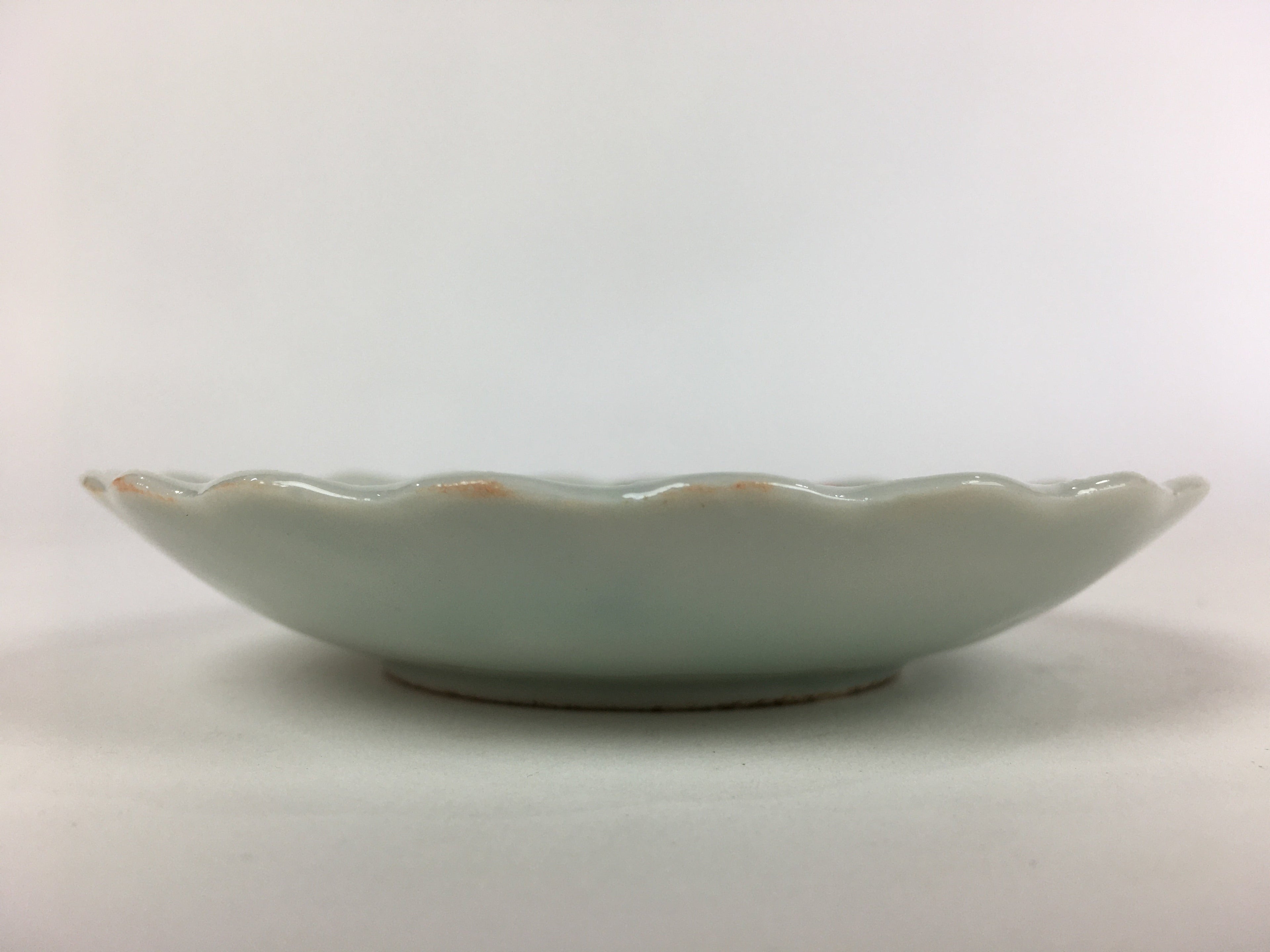 Japanese Porcelain Small Plate Vtg Pottery Pink Flower Kozara White PP983