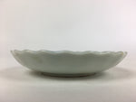 Japanese Porcelain Small Plate Vtg Pottery White Flower Kozara PP984