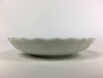 Japanese Porcelain Small Plate Vtg Pottery White Flower Kozara PP984