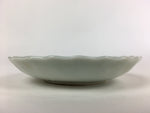 Japanese Porcelain Small Plate Vtg Pottery White Flower Kozara PP985