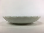 Japanese Porcelain Small Plate Vtg Pottery White Flower Kozara PP985