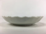 Japanese Porcelain Small Plate Vtg Pottery White Flower Kozara PP986