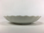 Japanese Porcelain Small Plate Vtg Pottery White Flower Kozara PP986