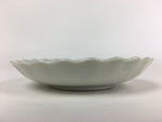 Japanese Porcelain Small Plate Vtg Pottery White Flower Kozara PP986