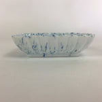 Japanese Porcelain Small Plate Vtg Rectangle Blue Sometsuke Plate Crab PP714