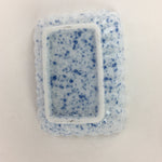 Japanese Porcelain Small Plate Vtg Rectangle Blue Sometsuke Plate Crab PP714