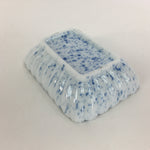 Japanese Porcelain Small Plate Vtg Rectangle Blue Sometsuke Plate Crab PP714