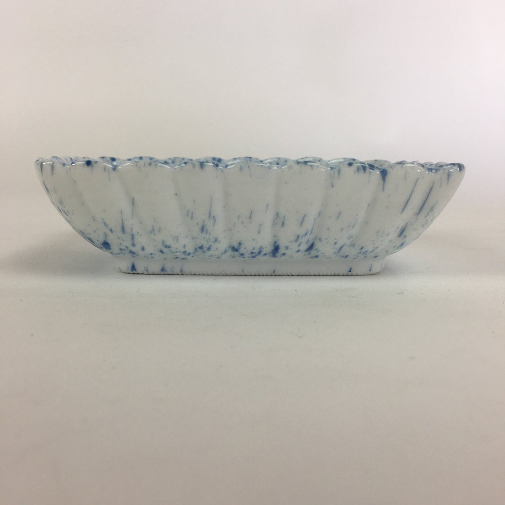 Japanese Porcelain Small Plate Vtg Rectangle Blue Sometsuke Plate Shrimp PP716