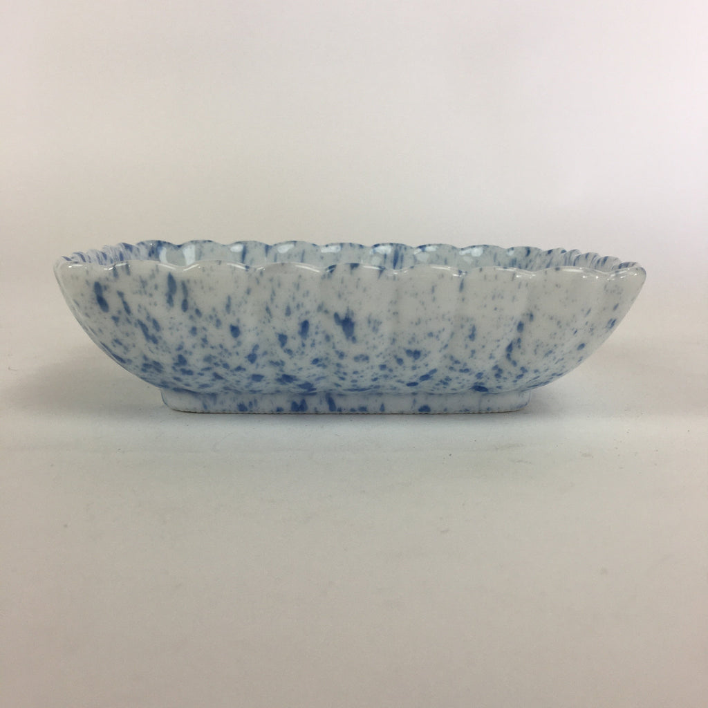 Japanese Porcelain Small Plate Vtg Rectangle Blue Sometsuke Plate Shrimp PP716