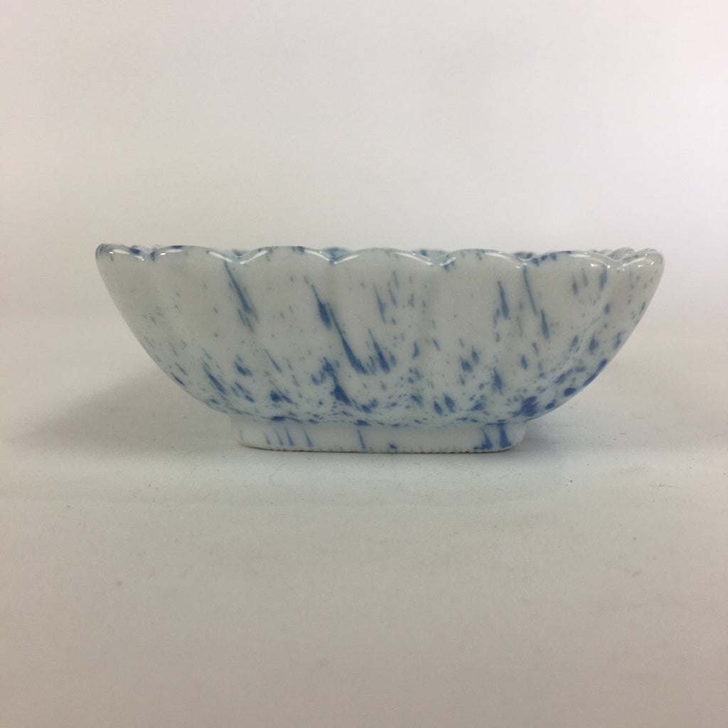 Japanese Porcelain Small Plate Vtg Rectangle Blue Sometsuke Plate Shrimp PP716