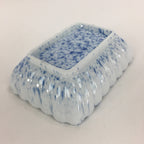 Japanese Porcelain Small Plate Vtg Rectangle Blue Sometsuke Plate Shrimp PP716