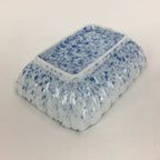 Japanese Porcelain Small Plate Vtg Rectangle Blue Sometsuke Plate Shrimp PP716