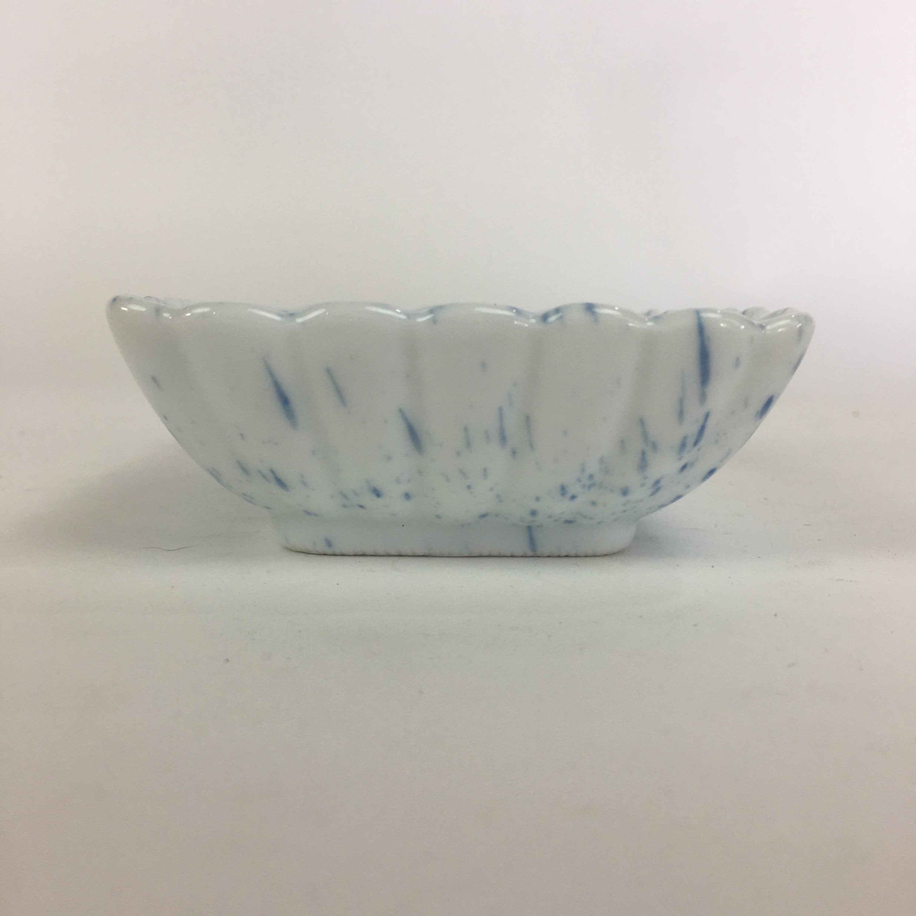 Japanese Porcelain Small Plate Vtg Rectangle Blue Sometsuke Plate Squid PP715