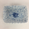 Japanese Porcelain Small Plate Vtg Rectangle Blue Sometsuke Plate Turban Shell P