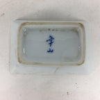 Japanese Porcelain Small Plate Vtg Rectangle Sometsuke Soy Sauce Plate PP643