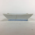 Japanese Porcelain Small Plate Vtg Rectangle Sometsuke Soy Sauce Plate PP643