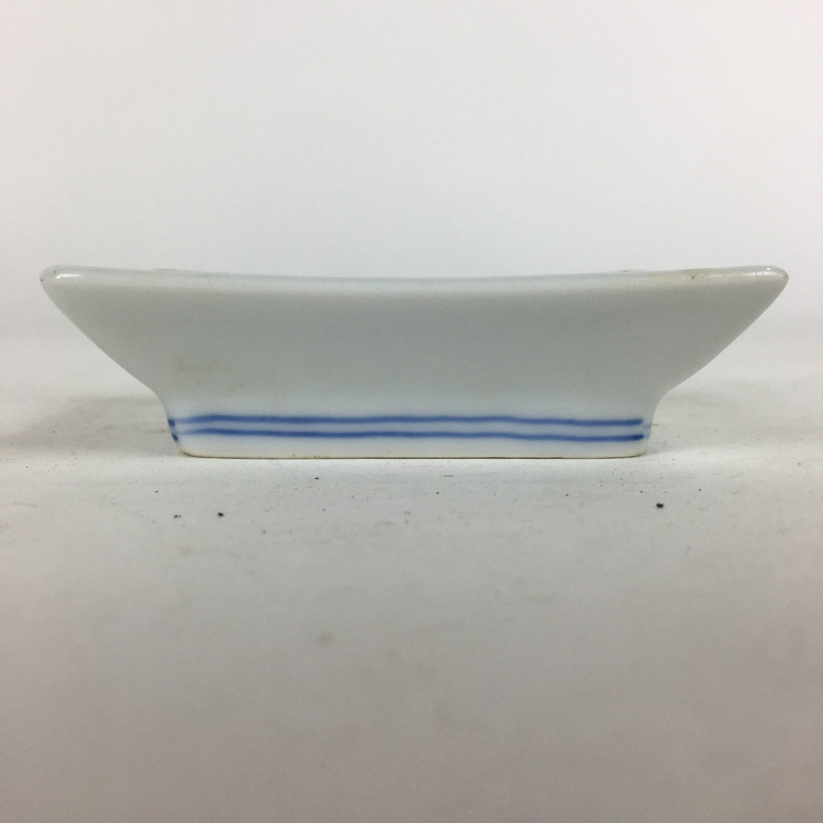 Japanese Porcelain Small Plate Vtg Rectangle Sometsuke Soy Sauce Plate PP643