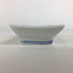 Japanese Porcelain Small Plate Vtg Rectangle Sometsuke Soy Sauce Plate PP643