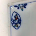 Japanese Porcelain Small Plate Vtg Rectangle Sometsuke Soy Sauce Plate PP643