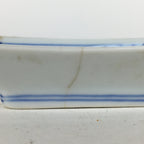 Japanese Porcelain Small Plate Vtg Rectangle Sometsuke Soy Sauce Plate PP643
