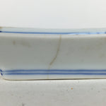 Japanese Porcelain Small Plate Vtg Rectangle Sometsuke Soy Sauce Plate PP643