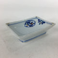 Japanese Porcelain Small Plate Vtg Rectangle Sometsuke Soy Sauce Plate PP643