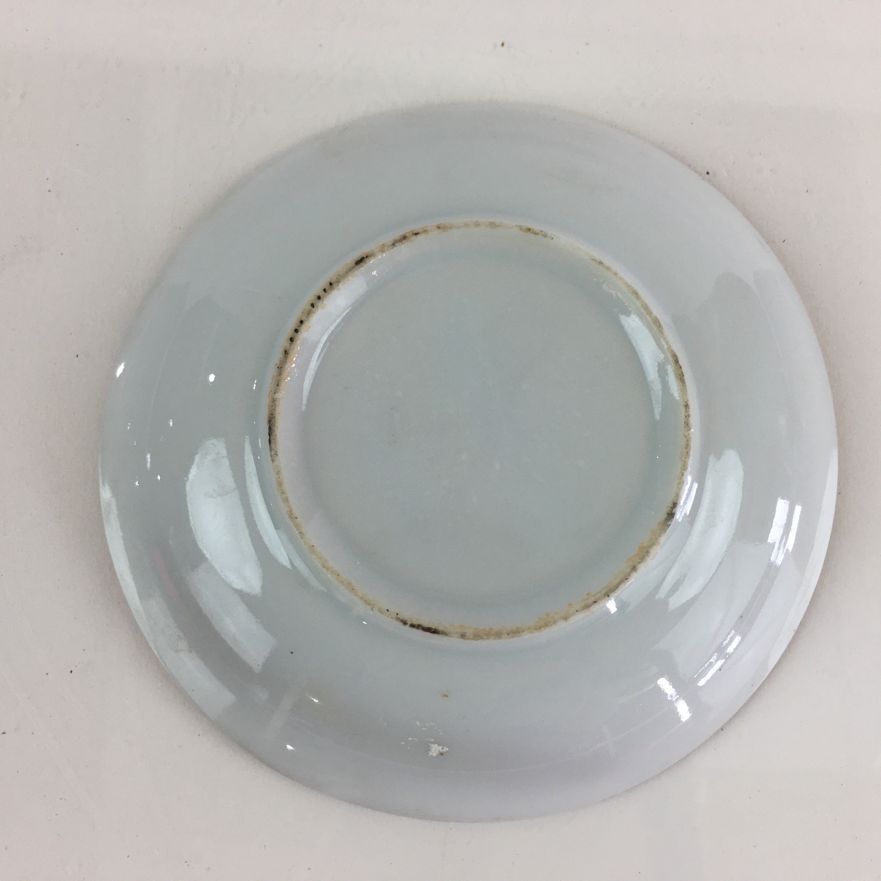 Japanese Porcelain Small Plate Vtg Red Fruit Plant Kozara White PY107