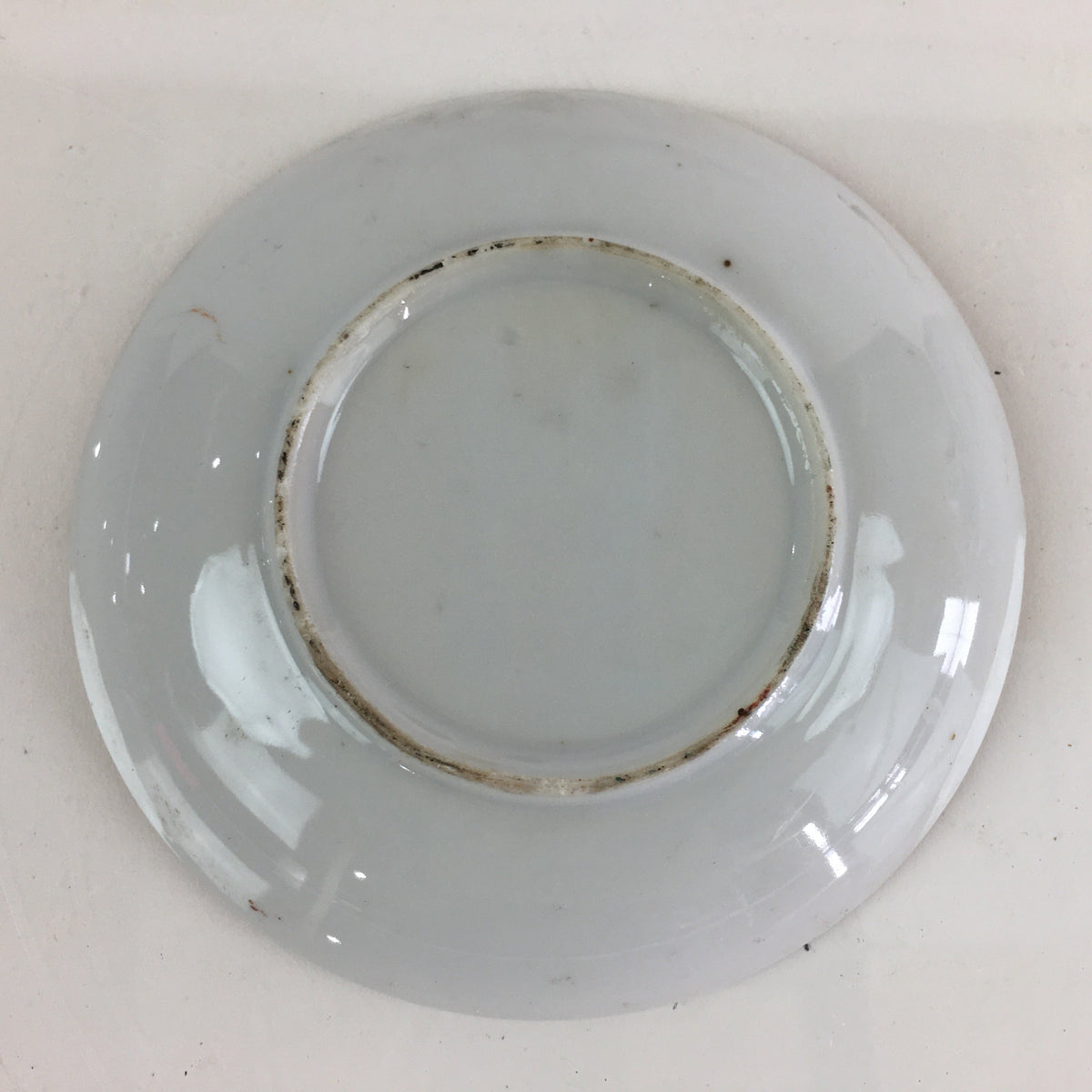 Japanese Porcelain Small Plate Vtg Red Fruit Plant Kozara White PY108