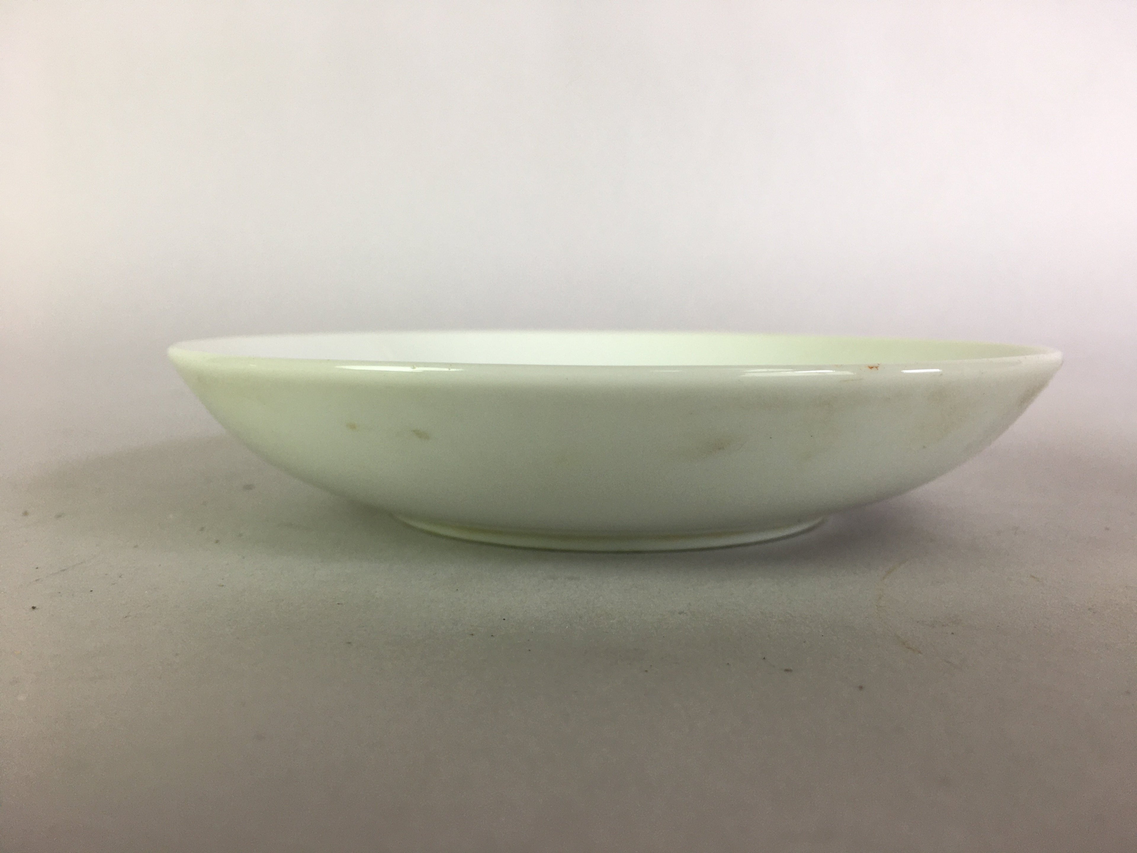 Japanese Porcelain Small Plate Vtg Round White Baby Bamboo Kozara PP482