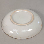 Japanese Porcelain Small Plate Vtg Round White Blue Kozara Kimono Doll PP400