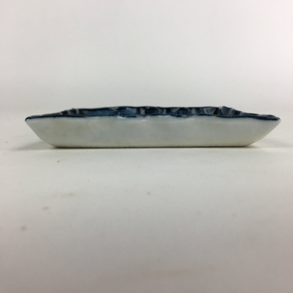 Japanese Porcelain Small Plate Vtg Square Shape Blue Sometsuke Kozara PP733