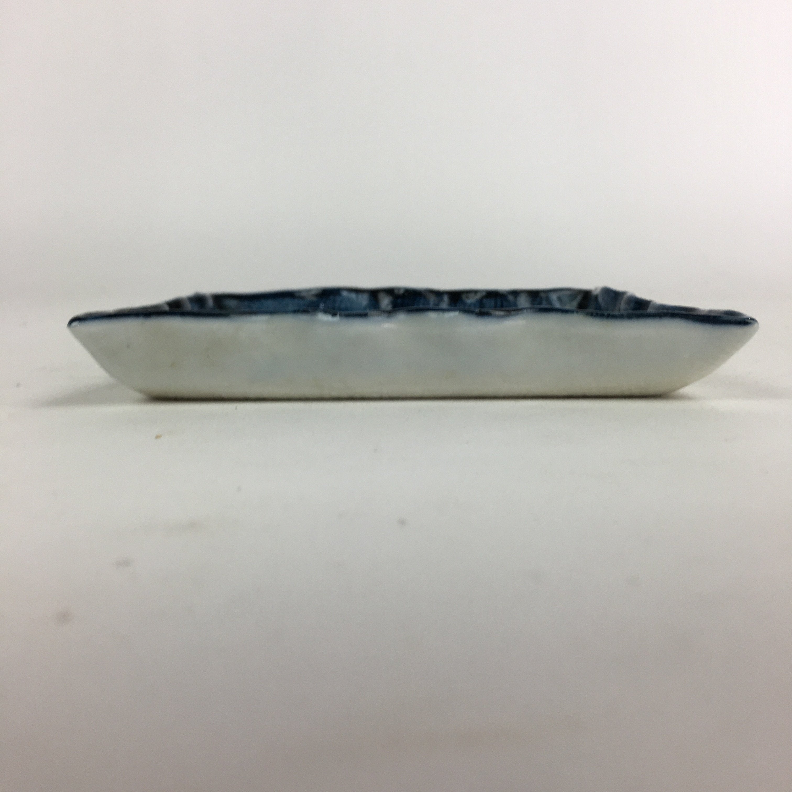 Japanese Porcelain Small Plate Vtg Square Shape Blue Sometsuke Kozara PP733