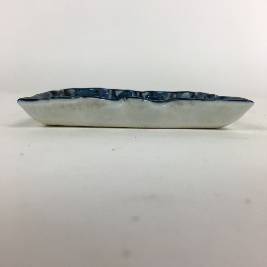 Japanese Porcelain Small Plate Vtg Square Shape Blue Sometsuke Kozara PP733